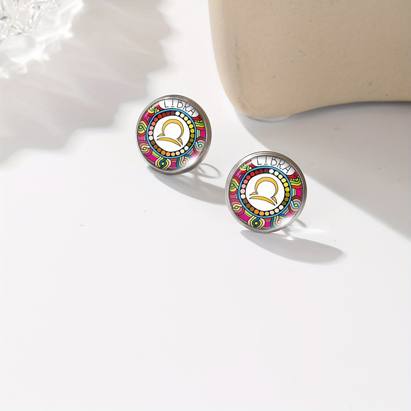 Zodiac Constellation Symbol Earrings Set